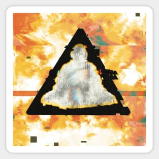 The Buddha Glitch Sticker